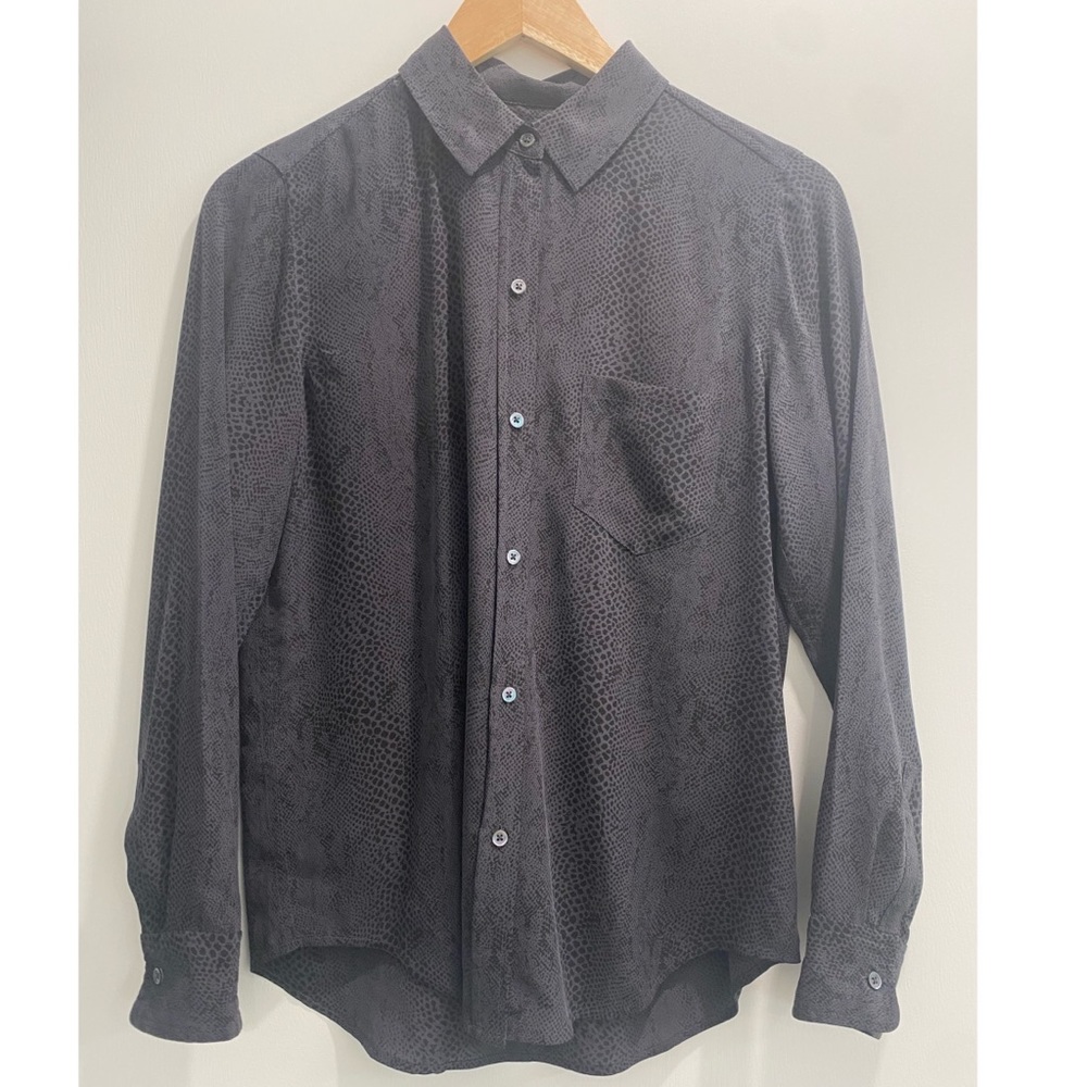 Rails Kate Cobra Silk Button Down Shirt